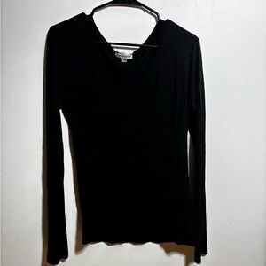 Women’s Cozy Black Long Sleeve Top